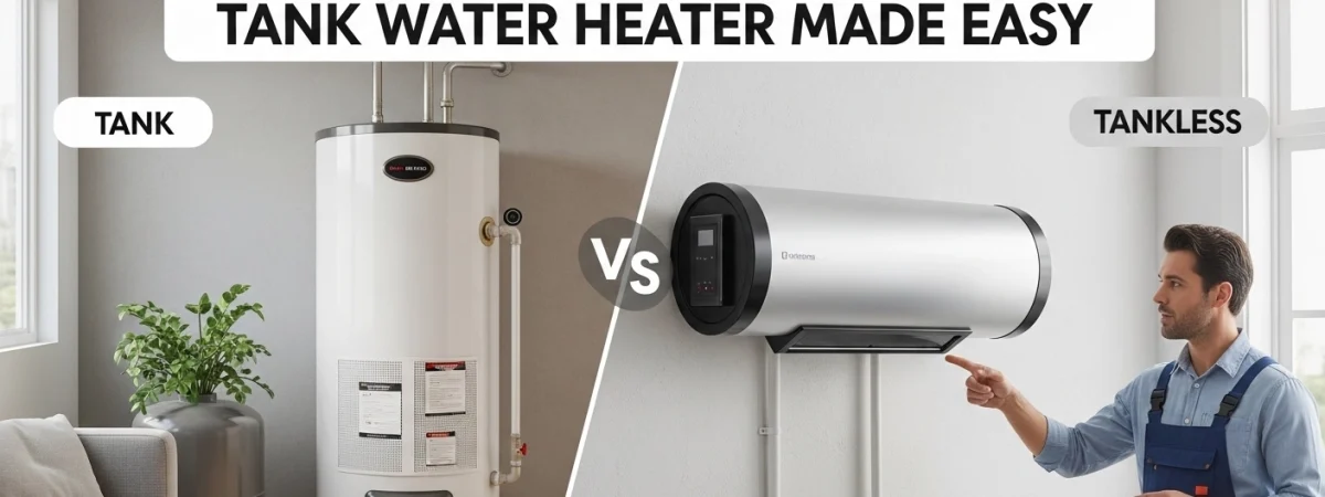 Choosing Between Tankless vs Tank Water Heater Made Easy